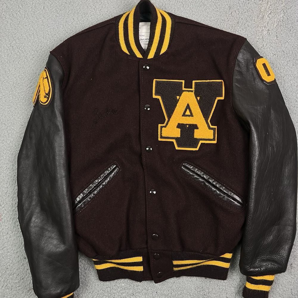 Vintage Apple Valley Eagles Varsity High School Jacket Minnesota MN Delong Small
